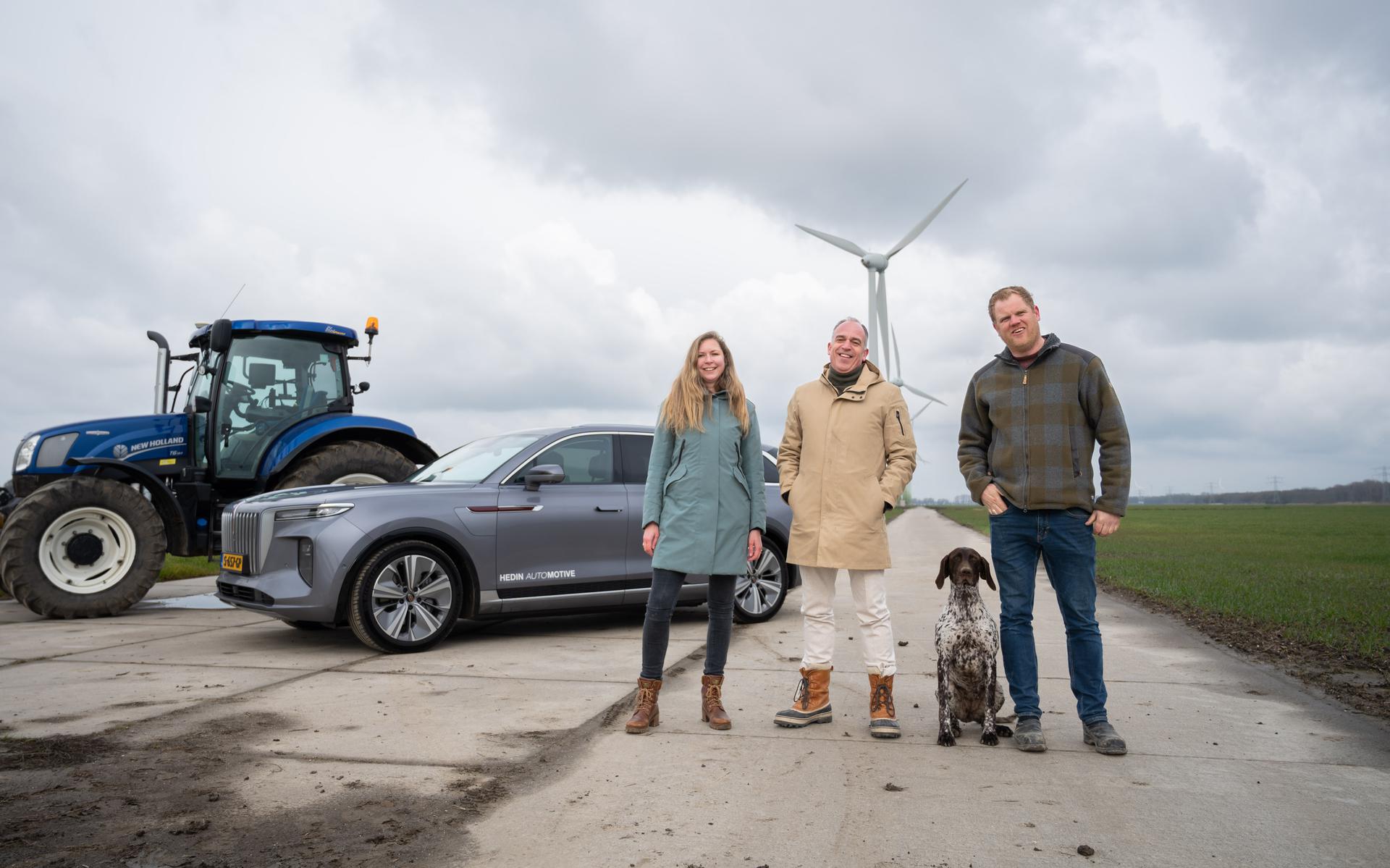 Akkerbouwer Jan van Bavel uit Lelystad levert groene stroom aan Hedin