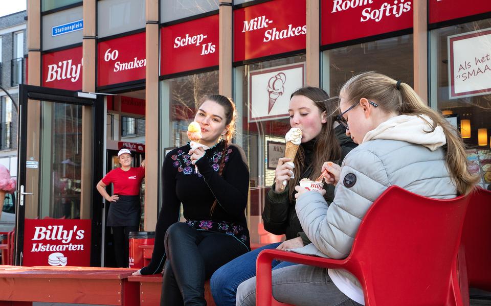 Het kan weer: ijs eten bij Billy’s.