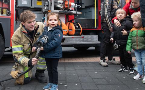 Een toekomstige brandweervrouw: je kunt niet vroeg genoeg beginnen. 