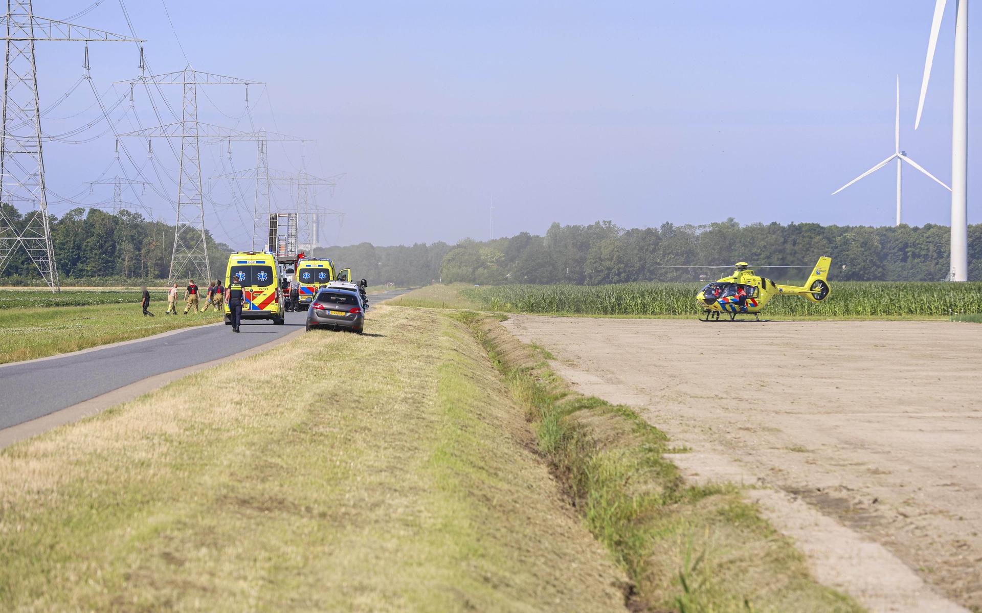 Traumahelikopter ingezet voor ongeval met motorrijder bij Swifterbant