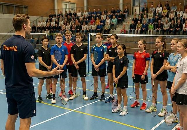 TeamNL-spelers brengen topbadminton naar Dronten