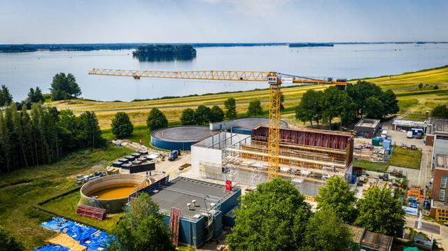 Voor één keer bouwplaats nieuw drinkwaterproductiebedrijf Biddinghuizen bezoeken