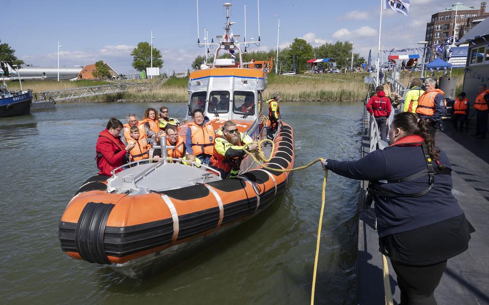 Bezoekers konden zaterdag ook meevaren op reddingboot ‘Trudy Bakhuis’.