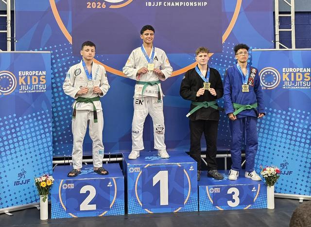 Lelystads BJJ-talent Achilles Rademaker pakt brons op EK in Dublin